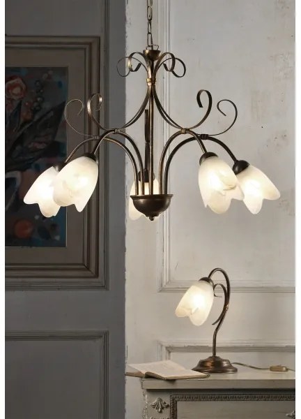 Lustră pe lanț ONLI ODINO 5xE14/6W/230V