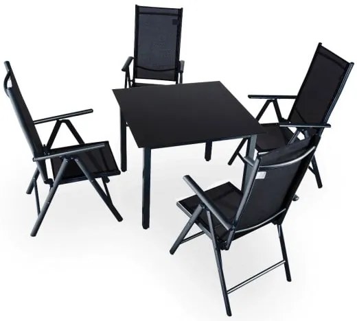 Deuba Ansamblu aluminiu ALU 1 + 4 - Negru