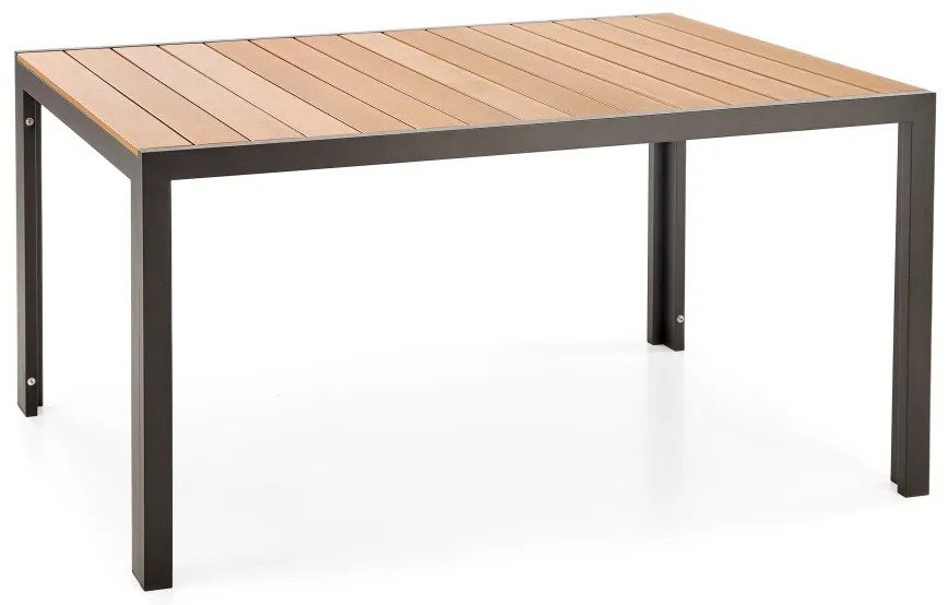 Masa dreptunghiulara Fierro maro/negru L150 cm