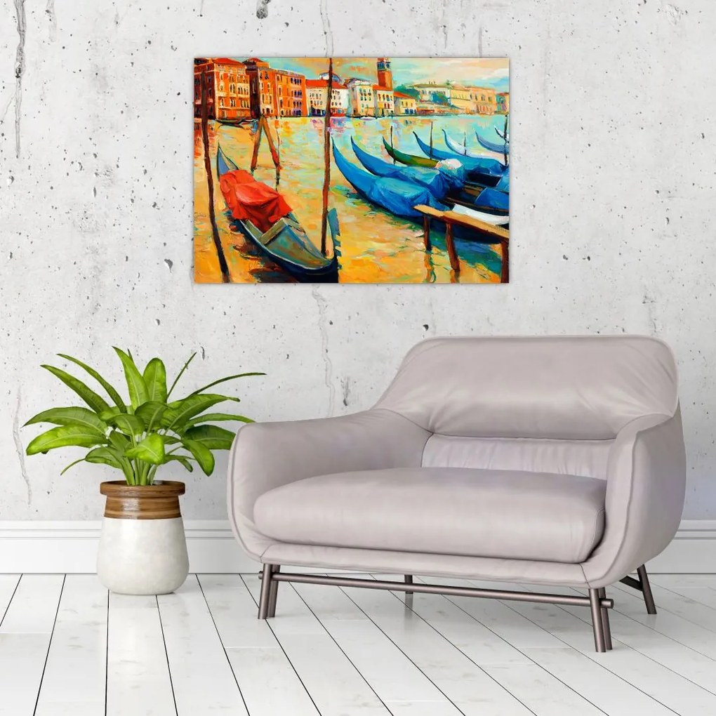 Tablou - Port în Veneția (70x50 cm)