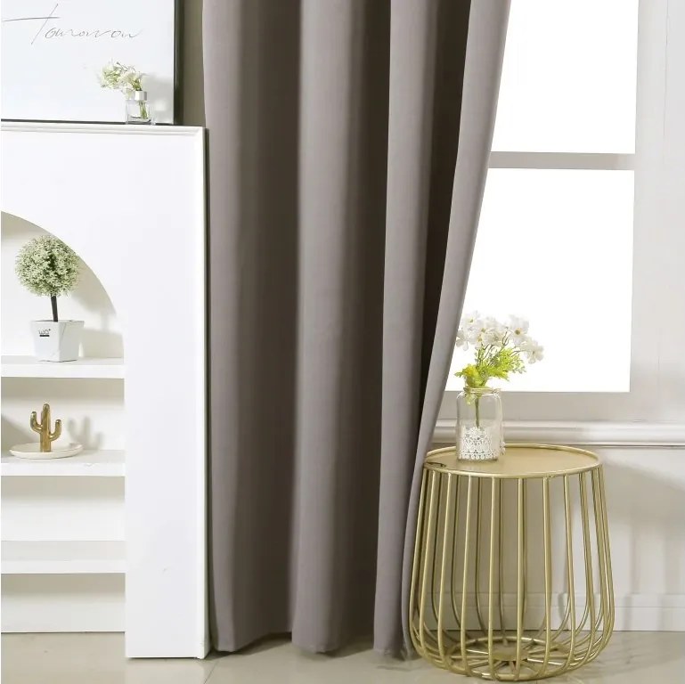 Draperie OXFORD 140x270 cm, gri-maroniu Agatat: Rejansa