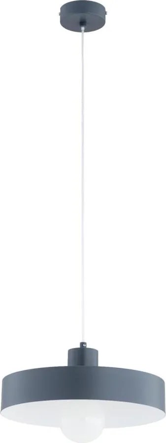 Lustră suspendată cu cablu NEVERA, 1xE27/15W/230V, gri