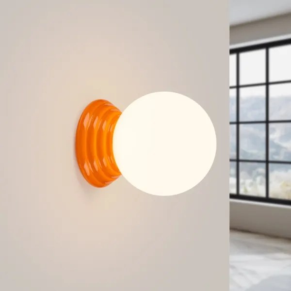 Sollux SL.1893 - Aplică de perete pentru baie ZORI 1xG9/8W/230V IP44 portocalie
