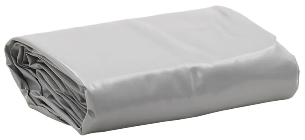 vidaXL Prelată, gri, Ø 3 m, 650 g/m²