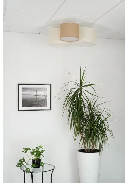 Brilagi - Plafonieră SPIDER 3 x E27, 15W, 230V, bej/crem