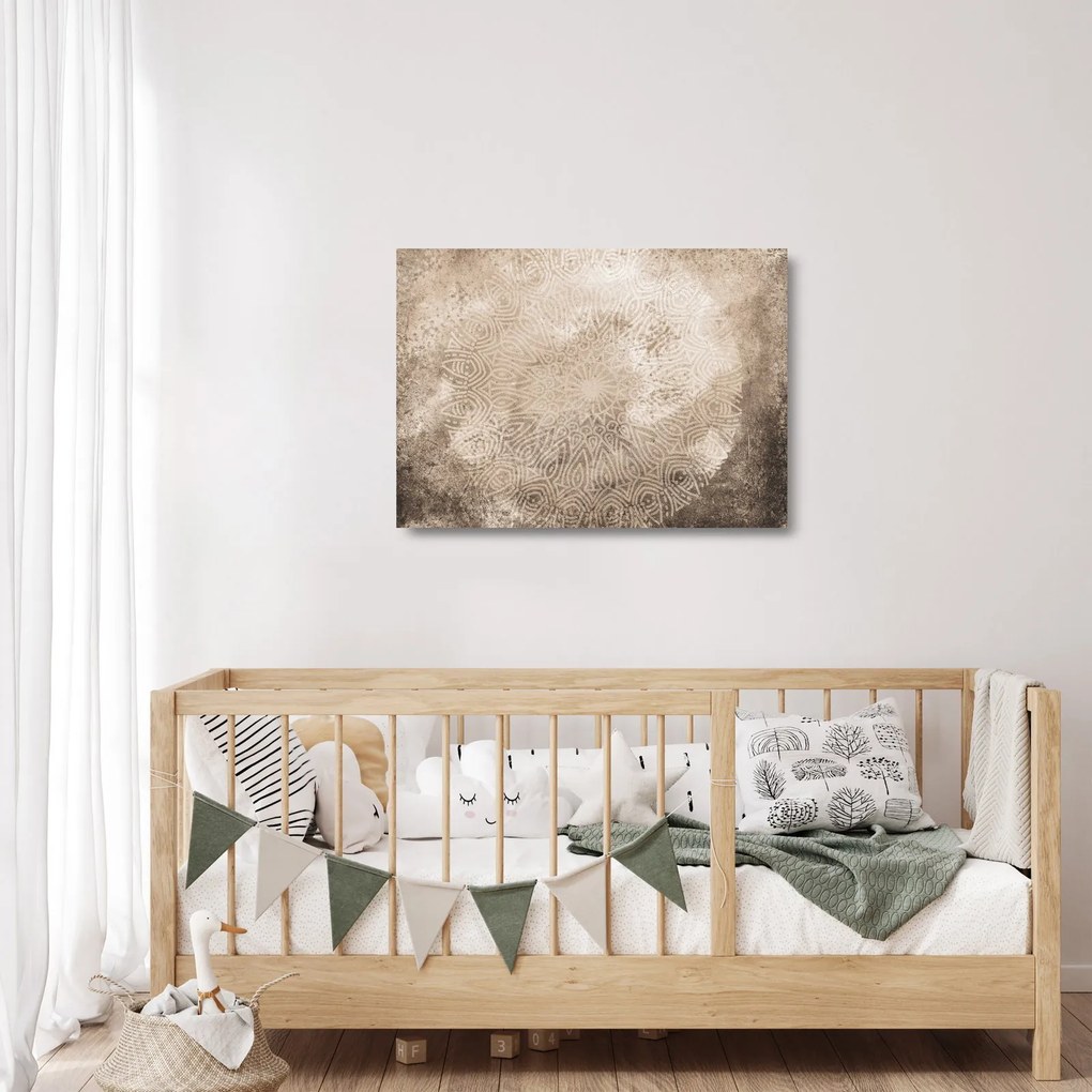 Tablou pe sticlă - Mandala (70x50 cm)