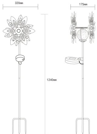 Globo 36577 - Decorațiune solară LED 0,02W/3V IP44