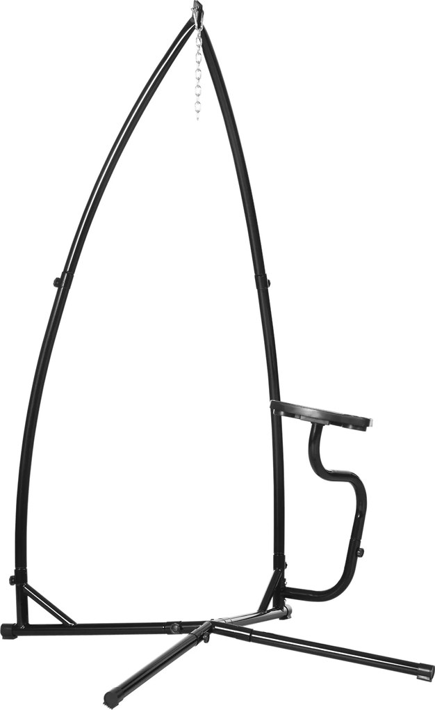 Outsunny Suport pentru Scaun Suspendat - Baza Scaun Suspendat - Tableta reglabila inclusa - Greutate maxima recomandata 120 Kg | Aosom Romania