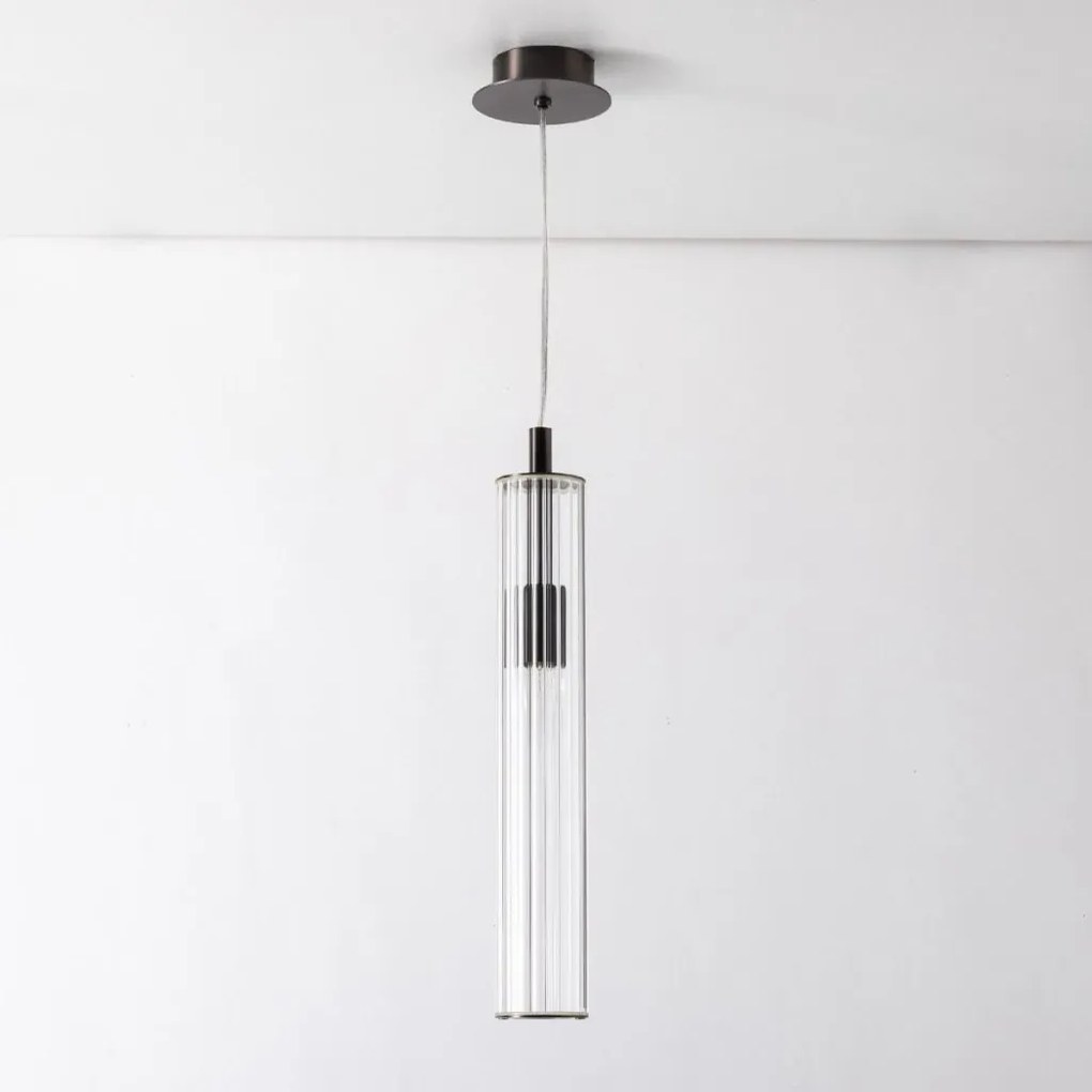 Lustra, Pendul design modern ARIA titan periat