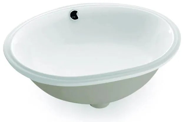Bathco 0053 - Lavoar încastrat ANCONA 55 x 41 cm, porțelan, alb