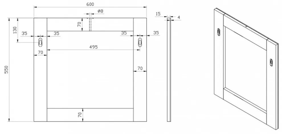 Mobilier complet de baie Nina 60