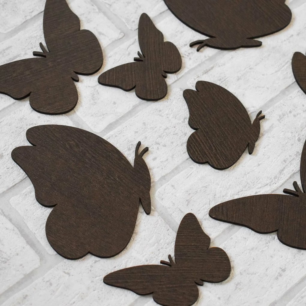 DUBLEZ | Fluturi decorativi 3D pentru perete 6 buc
