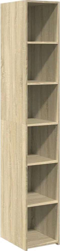 vidaXL Dulap înalt, stejar sonoma, 30x41x185 cm, lemn prelucrat