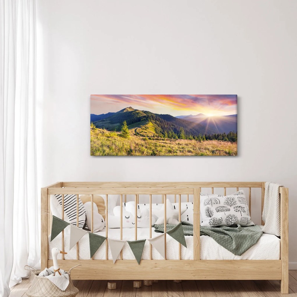 Tablou - Peisaj forestier (120x50 cm)