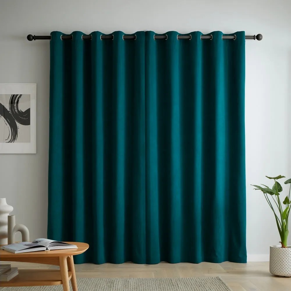 Draperii albastru-verde blackout 2 buc. 168x137 cm Wilson – Catherine Lansfield