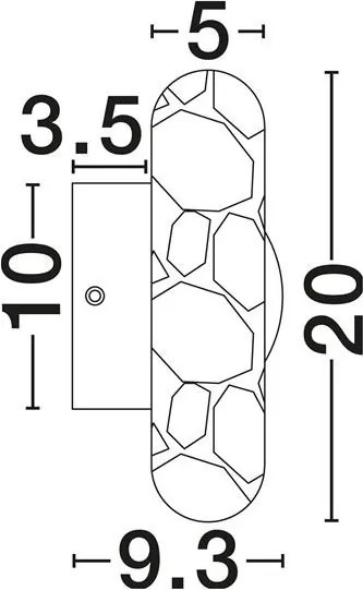 Aplica de perete LED decorativa TAVO