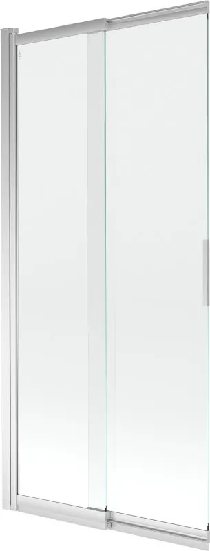 Mexen Fox paravan de cadă cu 2 panouri culisante 85 x 150 cm, transparent, crom - 891-085-002-01-00