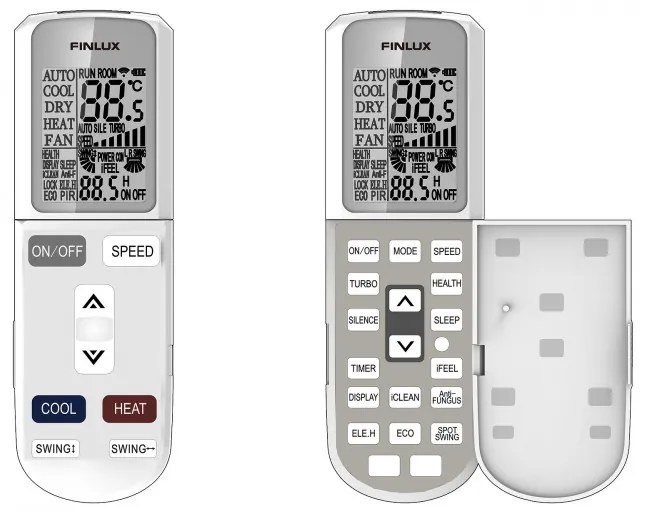Aparat de aer conditionat inverter Finlux 12LIE55BE, 12000 BTU, 30 m², Incalzire exterior, Suflare 4D, Functionare la -25°C, Alb