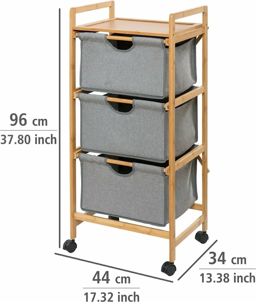 Wenko Raftă mobilă cu sertare BAHARI