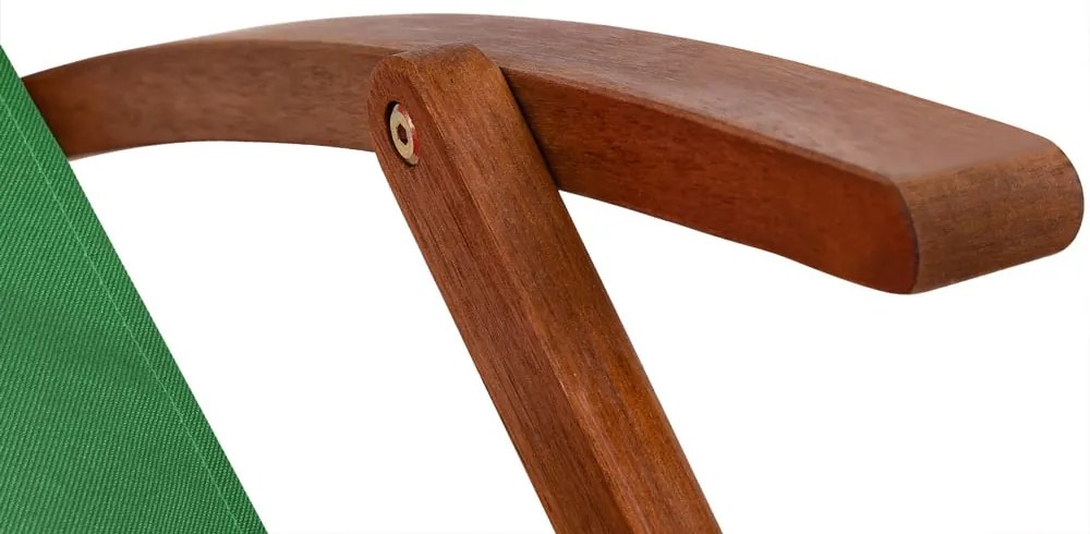 Șezlong de grădină SIENA, 65x87x102cm, verde Casaria