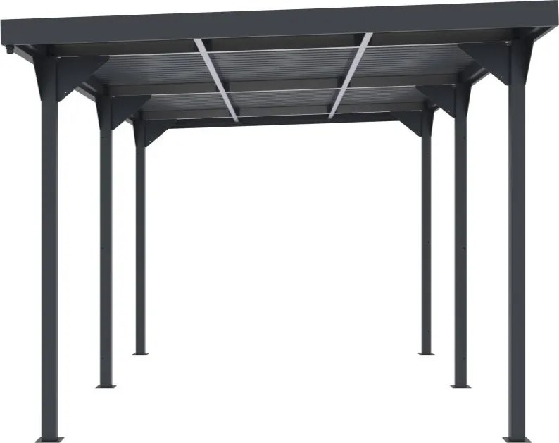 Carport metalic Aspen 2,84 x 5,46 m CoverTech antracit