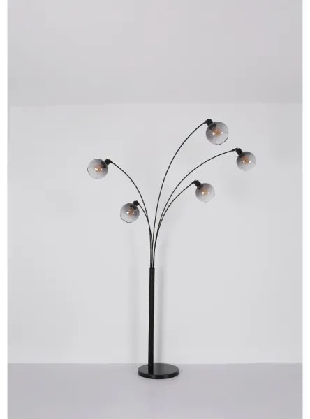 Lampadar Globo 58228NBS SEYMOUR 5xE27/40W/230V fumuriu