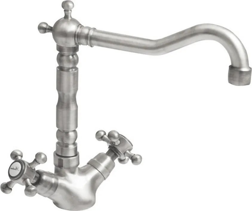 Baterie argintiu-mat pentru chiuvetă înaltă Antea – Sapho