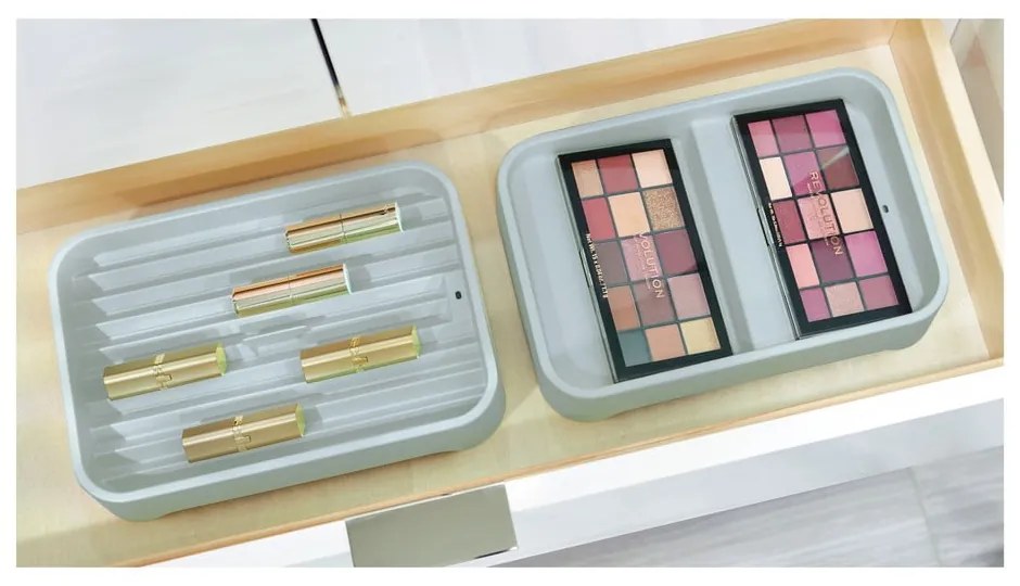 Organizator pentru cosmetice iDesign Eco Bin, 28,12 x 19,23 cm, gri