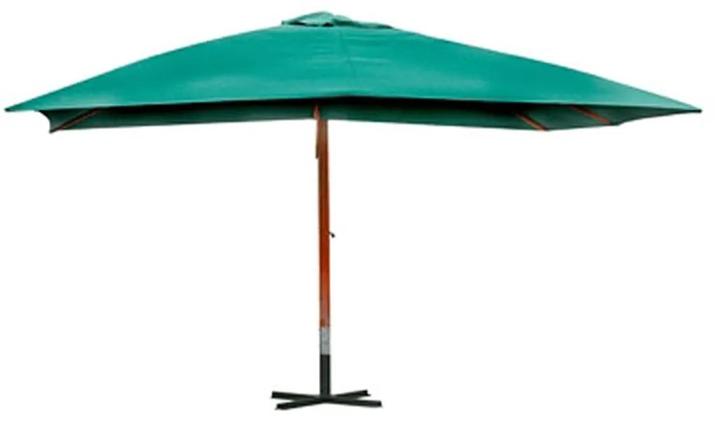 Umbrela de soare suspendata 300 x 400 cm, Verde Verde