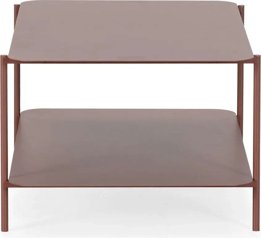 Măsuță de cafea teracotă din metal 58x90 cm Beatrix – MOME