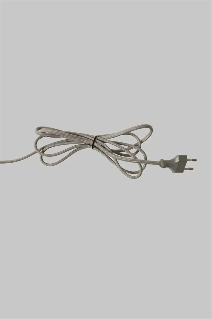 Lampa de podea Boston metal sand abajur alb
