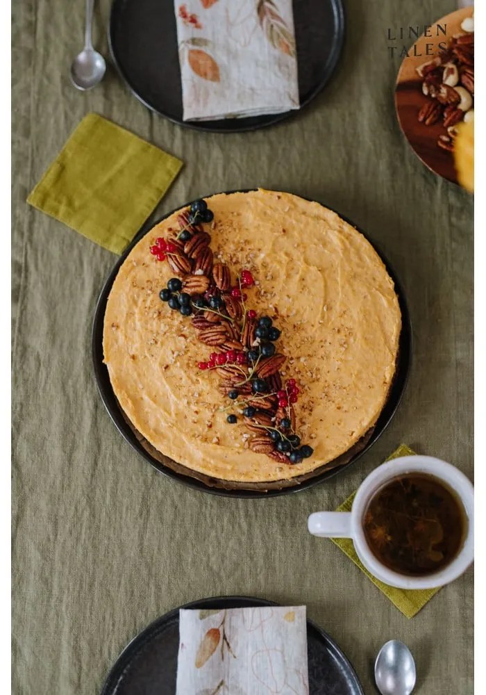 Prosop de bucătărie din in Linen Tales, 65 x 45 cm, verde măsliniu