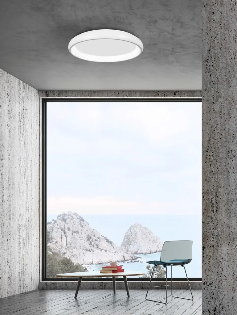 Plafoniera LED moderna design slim 41cm ALBI alba NVL-8105605 D