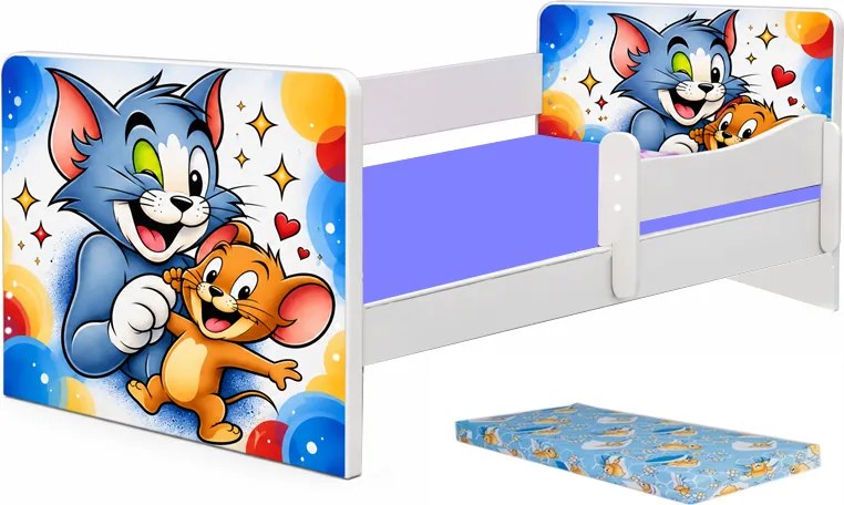 Pat junior Tom &amp; Jerry cu saltea inclusa