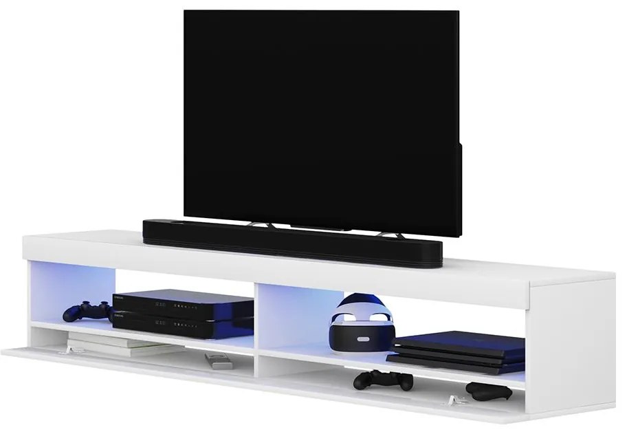Masă TV Violett 140 (cu iluminat) (alb). 1098641