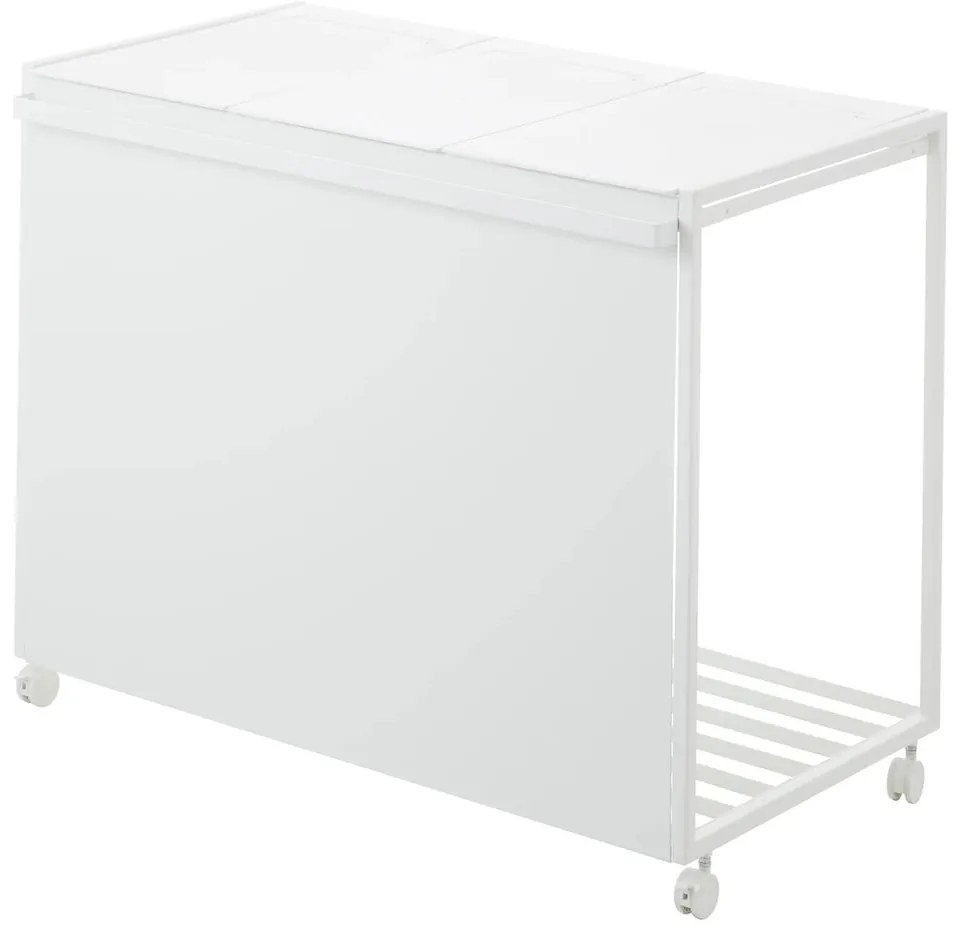 Coș de gunoi alb de reciclat din metal Tower – YAMAZAKI