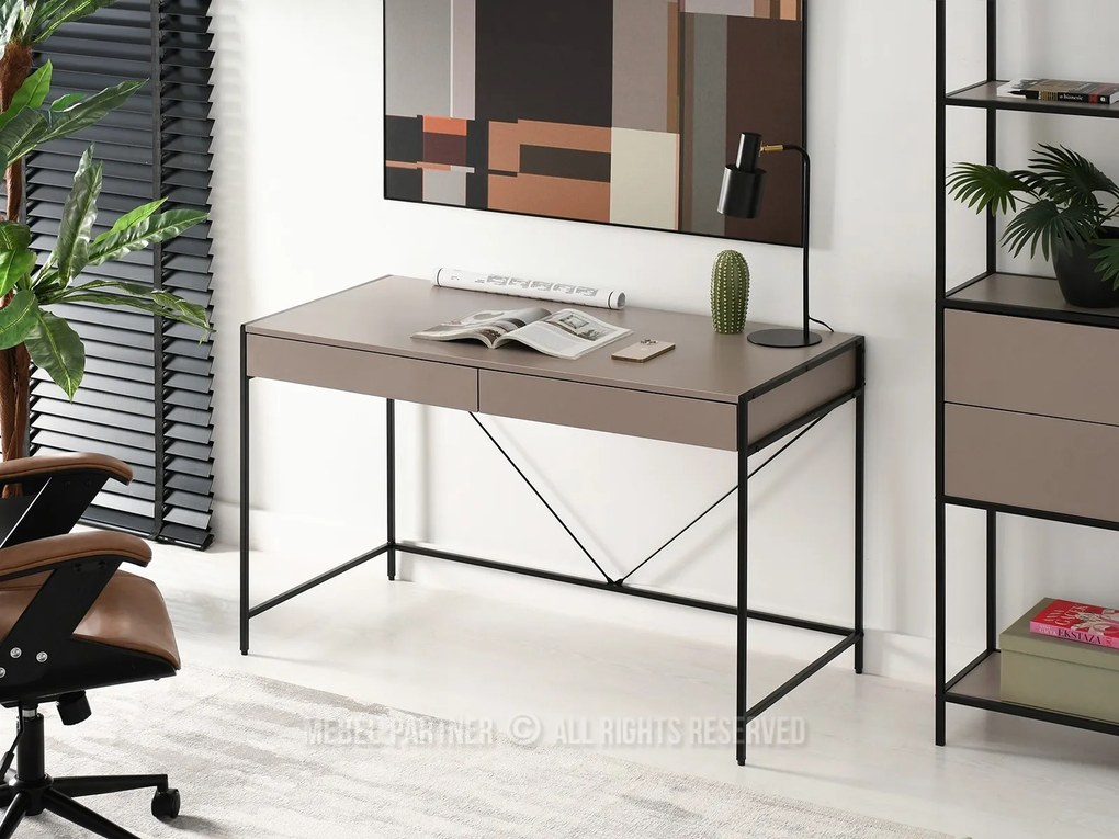 Masă PC Unica (bej + negru). 1109849
