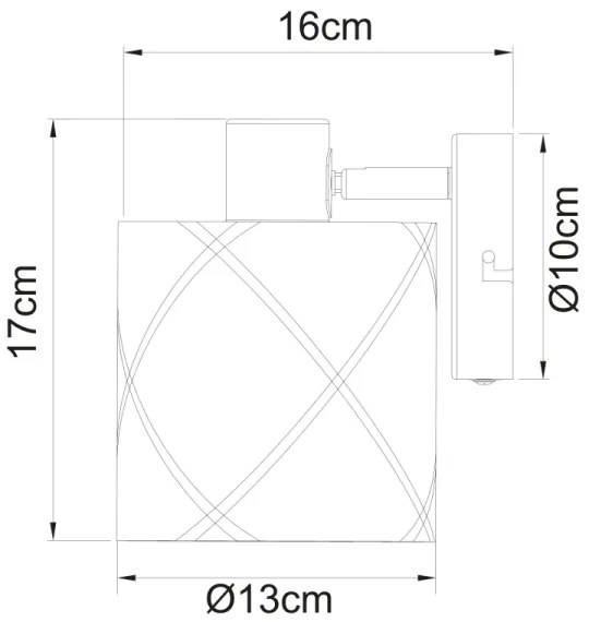 Spot de perete BEMMO 1xE27/25W/230V Globo 15431-1