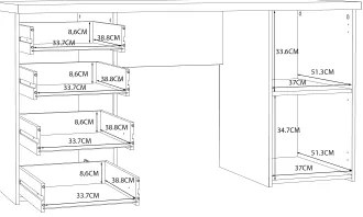 Birou ARENO, maro/grafit