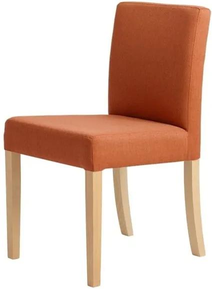 Scaun cu picioare de culoare naturală, Custom Form Wilton, portocaliu