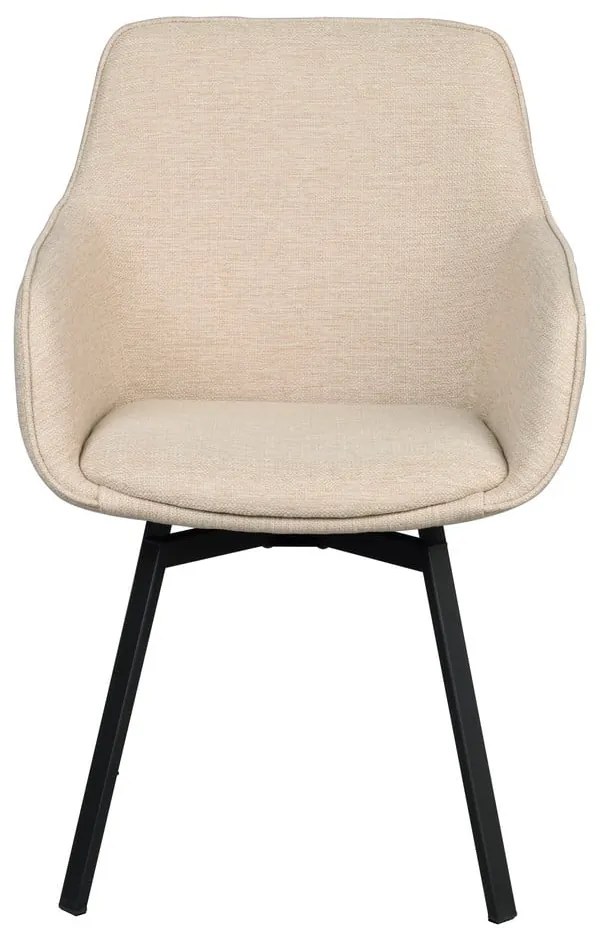 Set de scaune de sufragerie bej 2 buc. tapițat Alison – Rowico