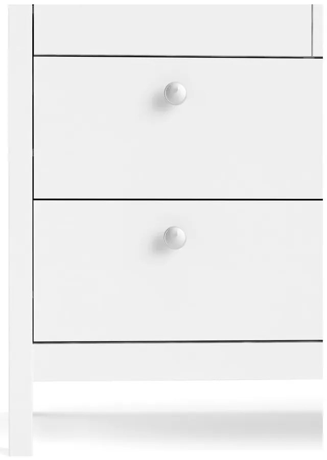 Comodă albă joasă 159x80 cm Madrid – Tvilum