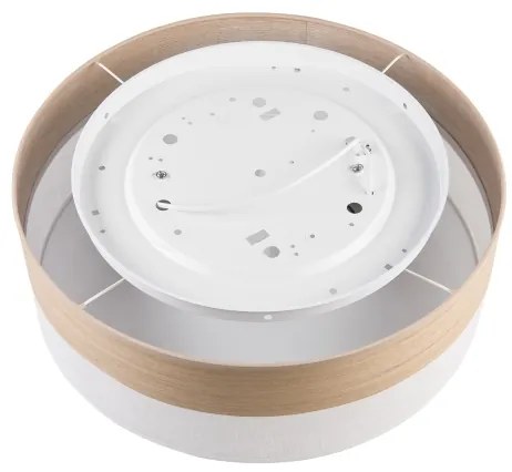 Plafonieră SIRJA WOOD 2xE27/15W/230V d. 45 cm alb/stejar