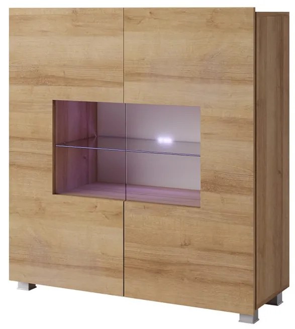 Expedo Comodă BRINICA K2D, 100x107x35, stejar auriu