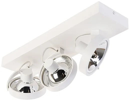 Spotlight de design alb reglabil cu 3 lumini - Go