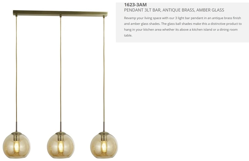 Lustra design modern Pendants 3L 1623-3AM SRT