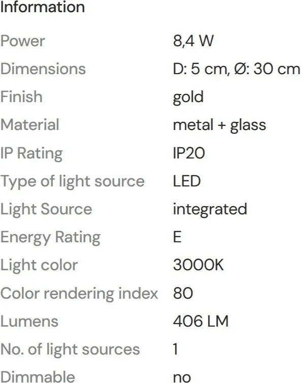 Aplica de perete LED moderna Leonardo aurie