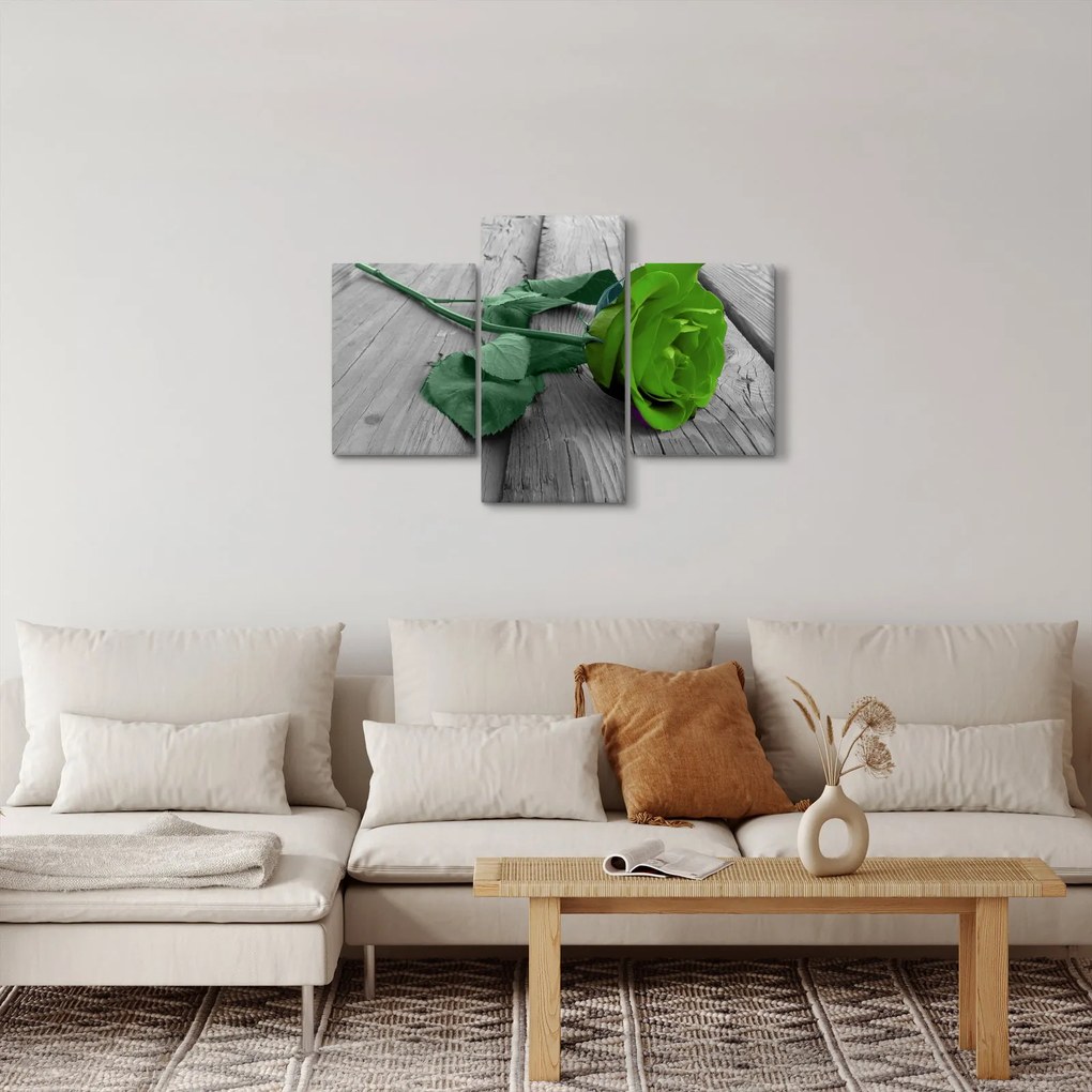 Tablou - Trandafir verde (90x60 cm)