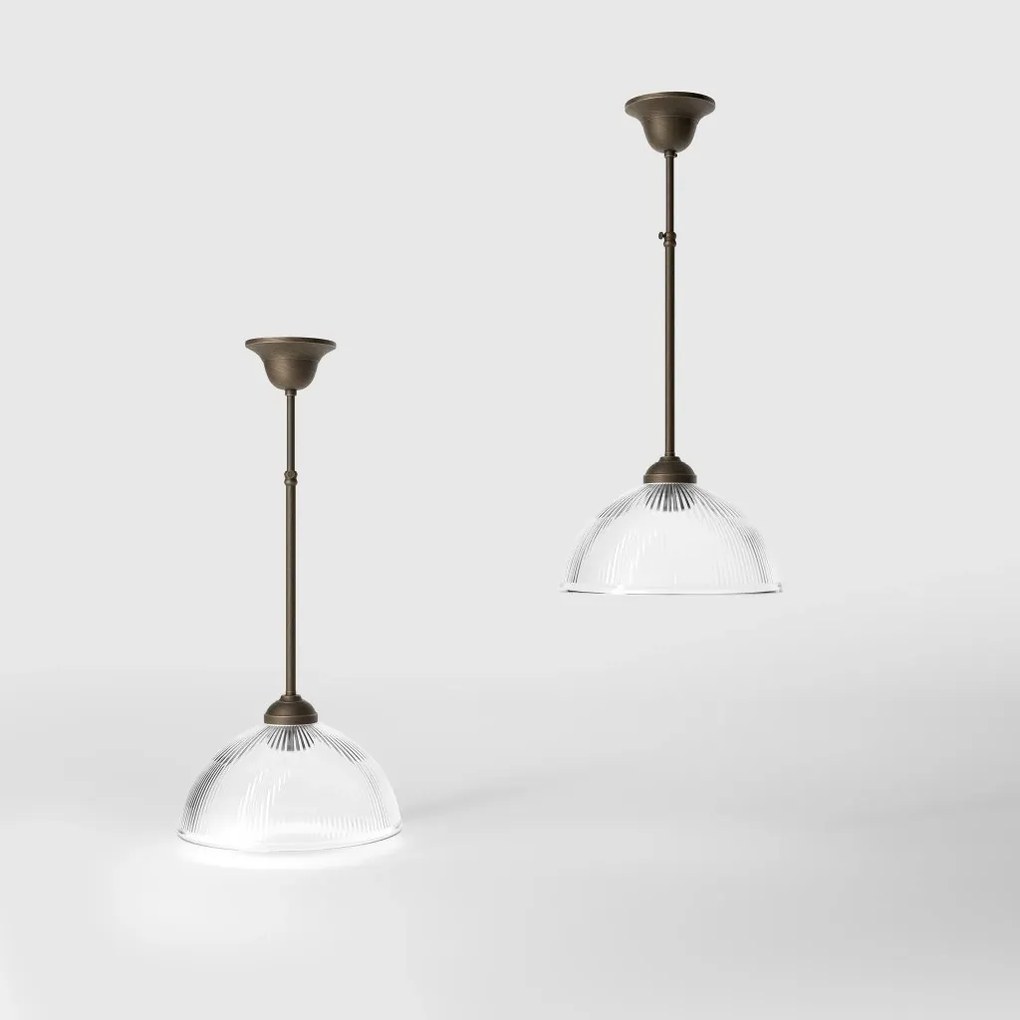 Lustra stil neoclasic din alama si abajur ceramic Elide