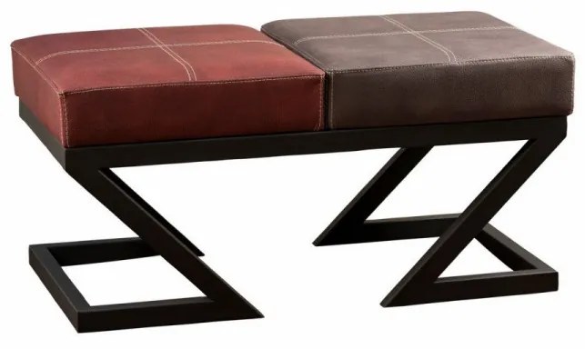 Taburet Brda, Picioare Metal, Gri Antracit/Bordo